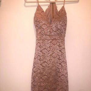 Beautiful Rose Gold Body Con dress